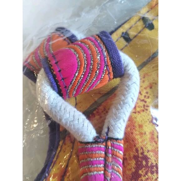 Laurel Burch NEW Scoop Tote Zipper Top FELINE TRIBE Artsy Cats Bright Happy Bag - Picture 9 of 12